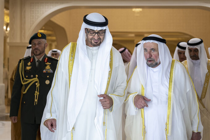 UAE President receives Rulers of Emirates, Crown Princes on Eid Al Adha