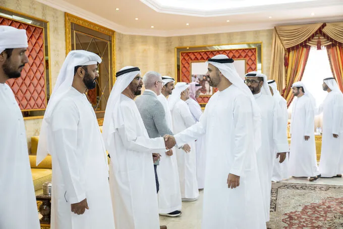 Theyab bin Mohamed bin Zayed offers condolences on the passing of Shamma Suhail Al Yabhouni Al Dhaheri