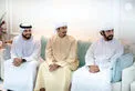 Hazza bin Zayed visits Saeed bin Tahnoon bin Mohammed and exchanges Ramadan greetings