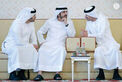 Hamdan bin Mohammed bin Rashid receives Hazza bin Zayed in Dubai