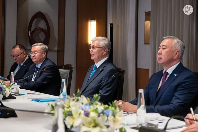 Crown Prince of Abu Dhabi meets President of Kazakhstan on sidelines of BRICS Summit