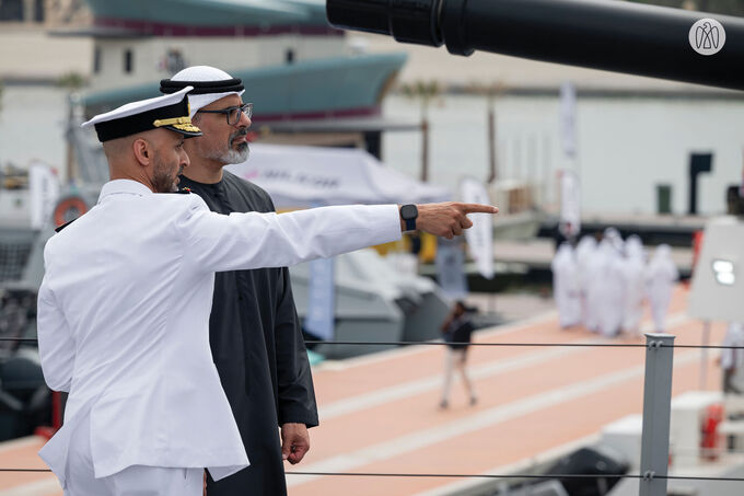 Khaled bin Mohamed bin Zayed attends 2nd day of IDEX and NAVDEX 2025