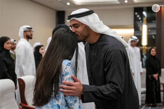 Crown Prince of Abu Dhabi meets UAE Nationals studying in Beijing