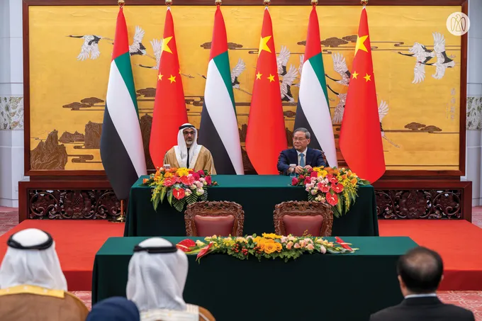 Crown Prince of Abu Dhabi and Premier of China discuss strengthening comprehensive strategic partnership and expanding cooperation