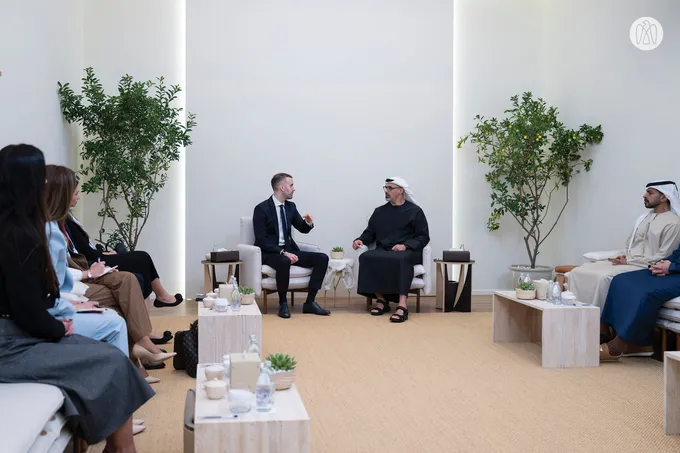 Khaled bin Mohamed bin Zayed meets Prime Minister of Montenegro at World Governments Summit