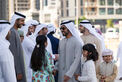In the presence of Hamed bin Zayed, Khaled bin Mohamed bin Zayed visits Al Hosn Festival