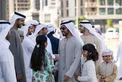 In the presence of Hamed bin Zayed, Khaled bin Mohamed bin Zayed visits Al Hosn Festival