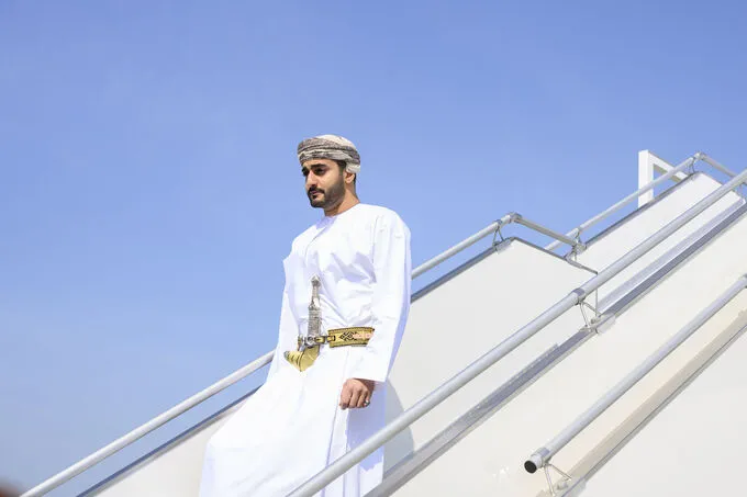 Khaled bin Mohamed bin Zayed receives Theyazin bin Haitham Al Said