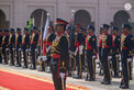 Crown Prince of Abu Dhabi arrives at Gudaibiya Palace in Manama