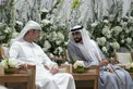 Hazza bin Zayed attends Al Hameli and Al Remeithi wedding reception in Abu Dhabi