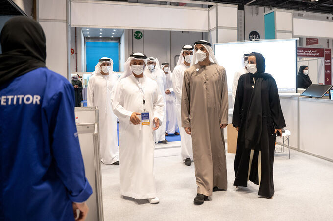 Khaled bin Mohamed bin Zayed visits Emirates Skills National Competition 2022