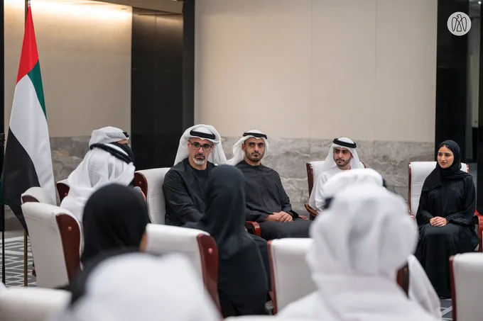 Crown Prince of Abu Dhabi meets UAE Nationals studying in Beijing