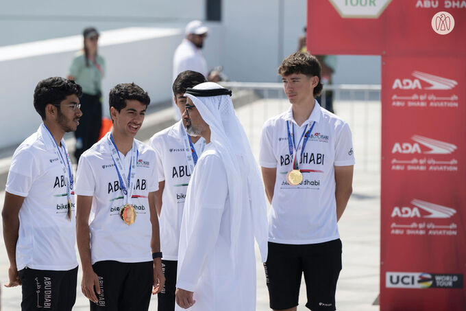 Khaled bin Mohamed bin Zayed attends UAE Tour