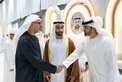 Khaled bin Mohamed bin Zayed attends Omeir Saeed Al Mheiri wedding reception