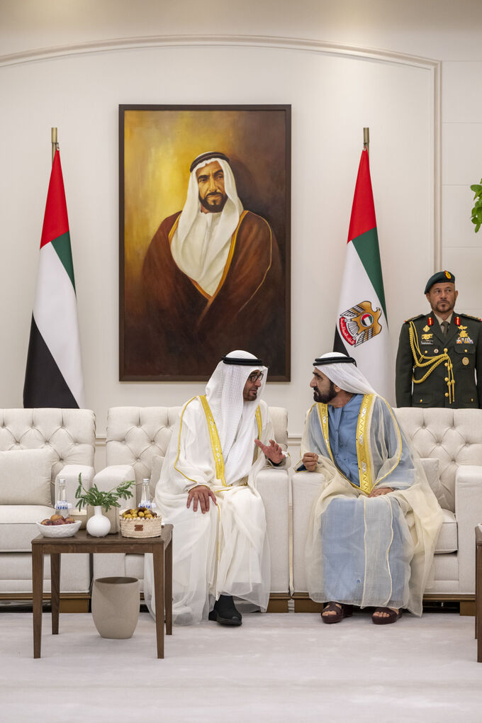 UAE President receives Rulers of Emirates, Crown Princes on Eid Al Adha