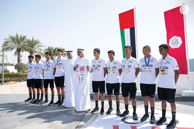 Khaled bin Mohamed bin Zayed attends UAE Tour