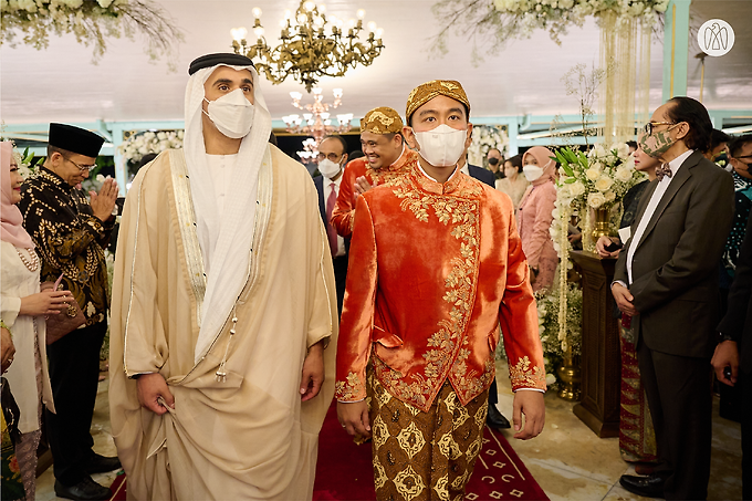 Khaled bin Mohamed bin Zayed attends wedding of President of Indonesia’s son, in Solo, Indonesia