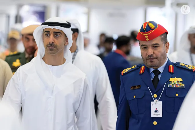 Hamdan bin Mohamed bin Zayed visits UMEX and SimTEX 2026