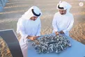 مكتوم بن محمد بن راشد وذياب بن محمد بن زايد يشهدان ربط إماراتي أبوظبي ودبي بخط قطار مباشر ضمن شبكة "قطار الاتحاد"