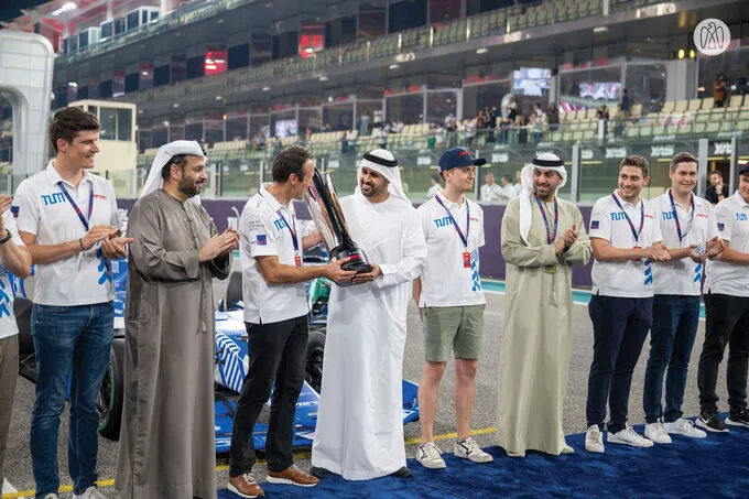 Theyab bin Mohamed bin Zayed awards winners of inaugural Abu Dhabi Autonomous Racing League