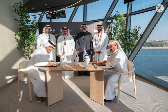 Crown Prince of Abu Dhabi and Crown Prince of Bahrain witness signing of strategic partnership agreement and acquisition of McLaren Automotive between CYVN Holdings and Bahrain Mumtalakat