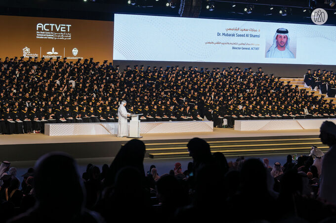 Theyab bin Mohamed bin Zayed attends Abu Dhabi Centre for Technical and Vocational Education and Training graduation ceremony
