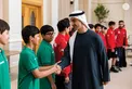 Hamdan bin Mohamed bin Zayed receives winners of UAE Wrestling Federation Cup and UAE Wrestling Clubs League for 2025–2026 season