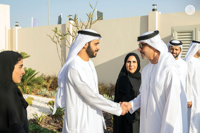 Hazza bin Zayed inaugurates Al Saad residential project in Al Ain Region 