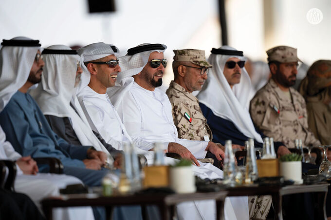Under the patronage of the UAE President, Hazza bin Zayed attends Union Fortress 10 military parade in Al Ain