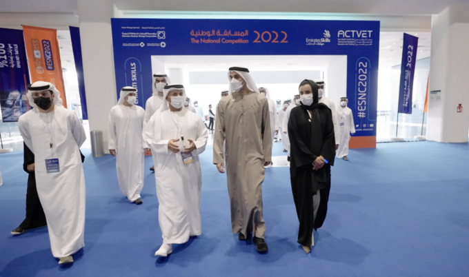 Khaled bin Mohamed bin Zayed visits Emirates Skills National Competition 2022