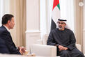 Khaled bin Mohamed bin Zayed receives Speaker of Jordan’s House of Representatives