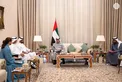 Hazza bin Zayed receives delegation from IHC and 2PointZero Group