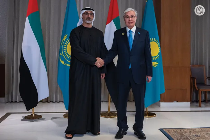 Crown Prince of Abu Dhabi meets President of Kazakhstan on sidelines of BRICS Summit