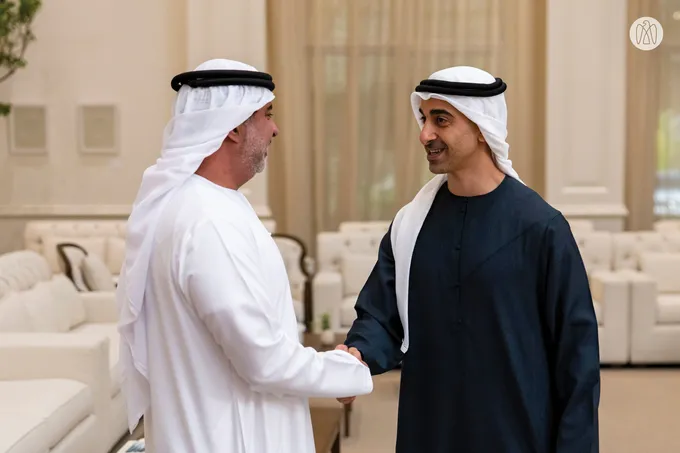 Hamdan bin Mohamed bin Zayed receives winners of UAE Wrestling Federation Cup and UAE Wrestling Clubs League for 2025–2026 season
