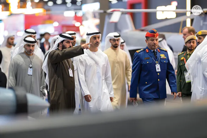 Hamdan bin Mohamed bin Zayed visits UMEX and SimTEX 2026