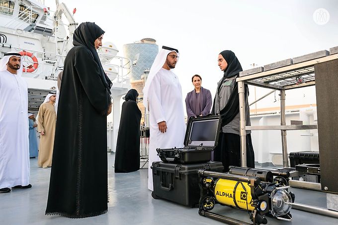 Hamdan bin Zayed Inaugurates the Environment Agency – Abu Dhabi’s Marine Research Vessel, ‘Jaywun’ 