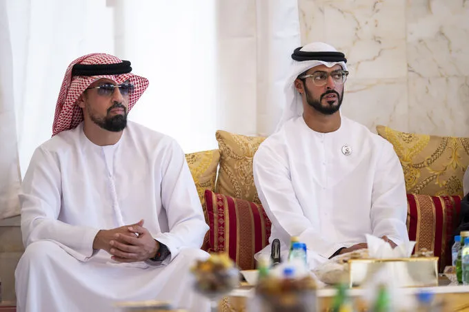 Khaled bin Mohamed bin Zayed offers condolences on the passing of Meera bint Rashid Al Mazrouei