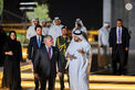 Theyab bin Mohamed bin Zayed receives King of Jordan at Wahat Al Karama