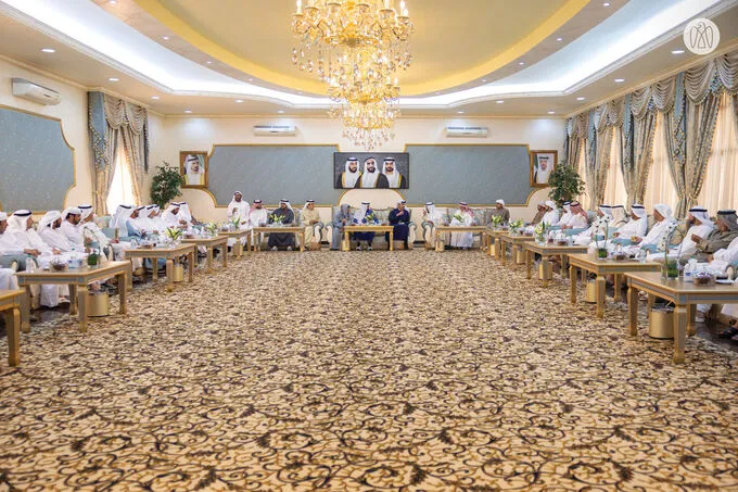 Hazza bin Zayed visits Khalfan Sultan Hudairem Al Ketbi in Al Ain
