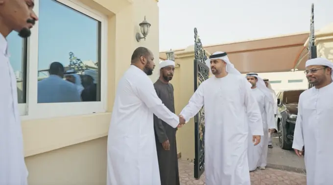 Theyab bin Mohamed bin Zayed offers condolences on passing of martyr Ibrahim Ghulam Al Blooshi’s mother