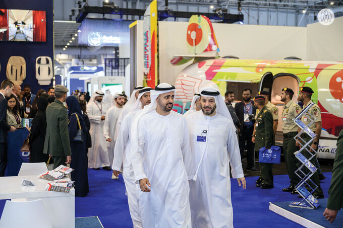 Theyab bin Mohamed bin Zayed visits Dubai Airshow 2023 