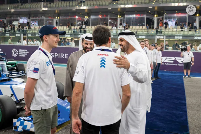 Theyab bin Mohamed bin Zayed awards winners of inaugural Abu Dhabi Autonomous Racing League