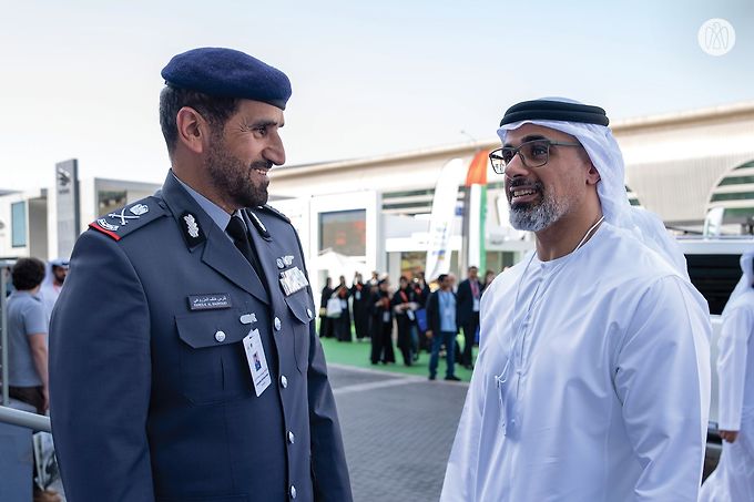 Khaled bin Mohamed bin Zayed visits IDEX and NAVDEX 2023