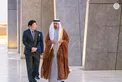 Theyab bin Mohamed bin Zayed receives Prime Minister of Singapore at Wahat Al Karama