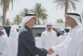 خالد بن محمد بن زايد يُقدم واجب العزاء في وفاة المغفور لها ميرة بنت راشد المزروعي