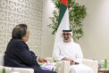 خالد بن محمد بن زايد يلتقي رئيس شركة النفط اليابانية «إنبكس»