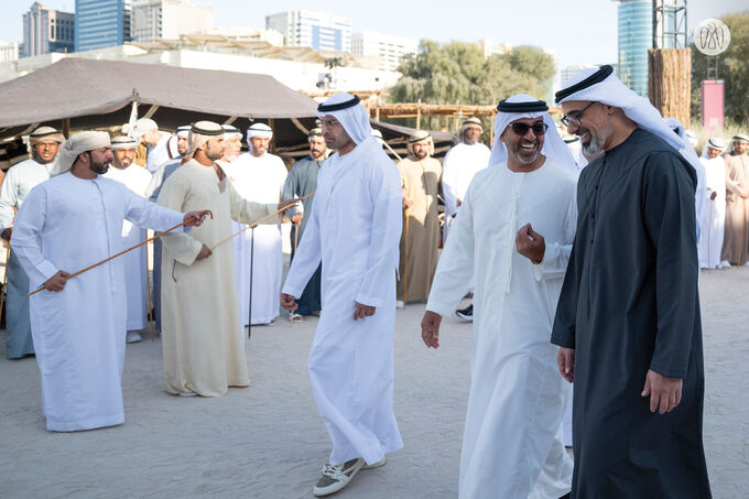 Khaled bin Mohamed bin Zayed reviews Al Hosn Festival’s heritage, cultural and artistic events