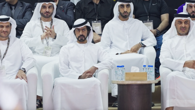 Khalifa bin Tahnoon bin Mohammed attends Khaled bin Mohamed bin Zayed Jiu-Jitsu Championship Round 3