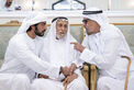 Khalifa bin Tahnoon bin Mohammed offers condolences on the passing of Ahmed bin Humaid Al Mansouri's wife