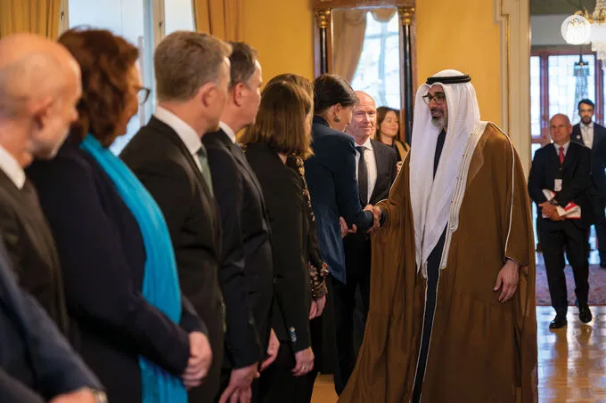 Crown Prince of Abu Dhabi meets with Prime Minister of Norway